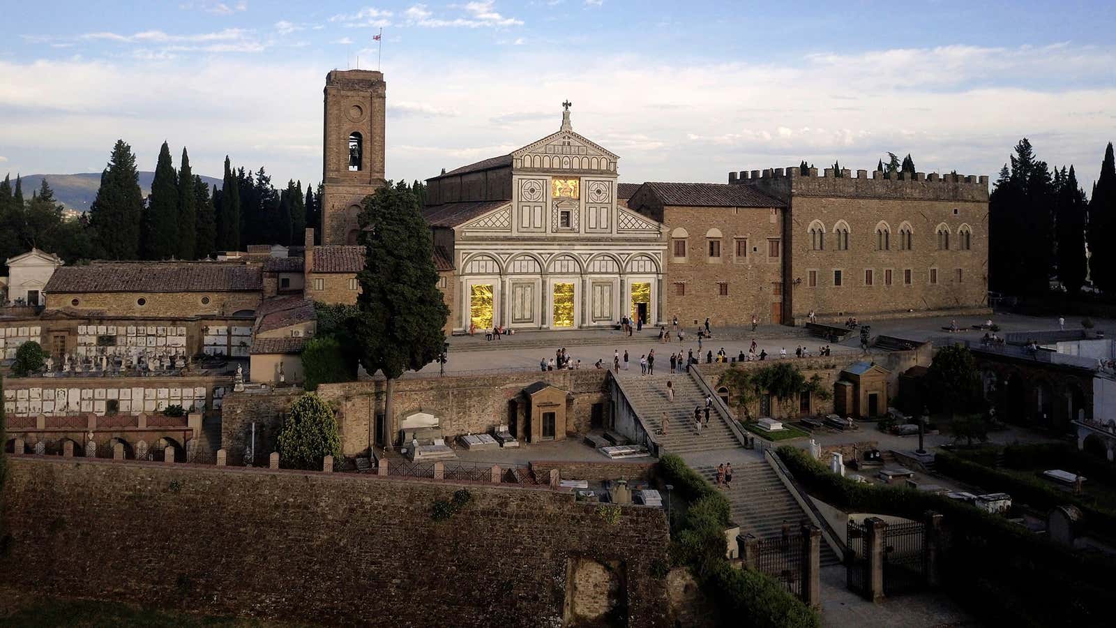 A view of Edorato in San Miniato al Monte, Florence.