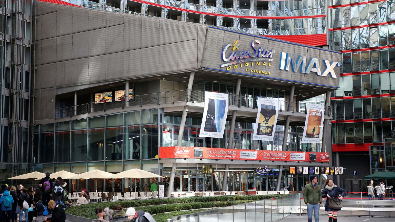 An IMAX theater in Berlin, Germany.