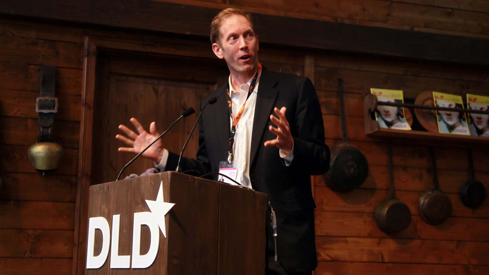 Henry Blodget, CEO and editor-in-chief at Business Insider, looking startled.