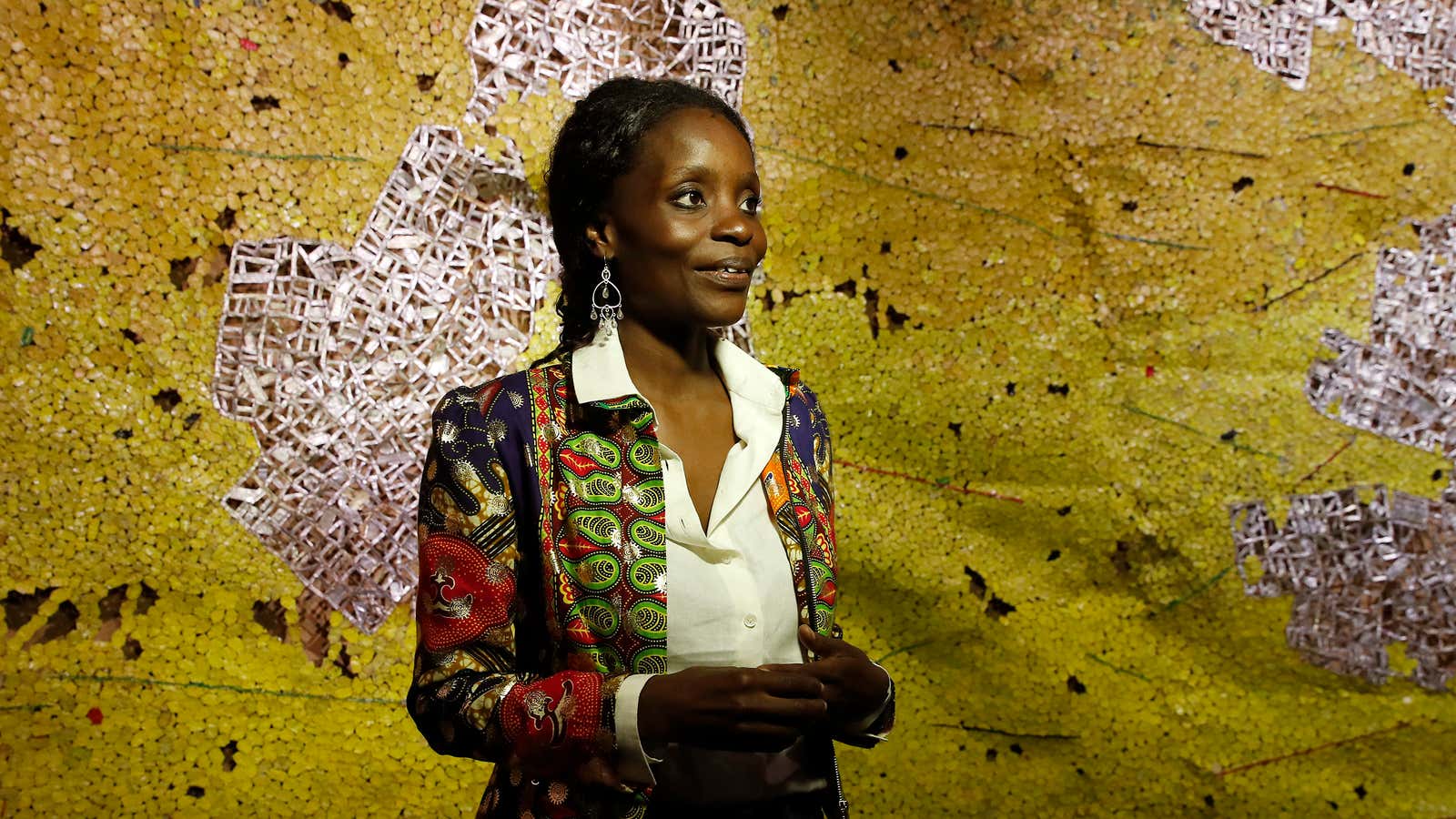 Ghana pavilion curator Nana Oforiatta Ayim during the 58th Biennale of Arts exhibition in Venice, Italy, 2019.