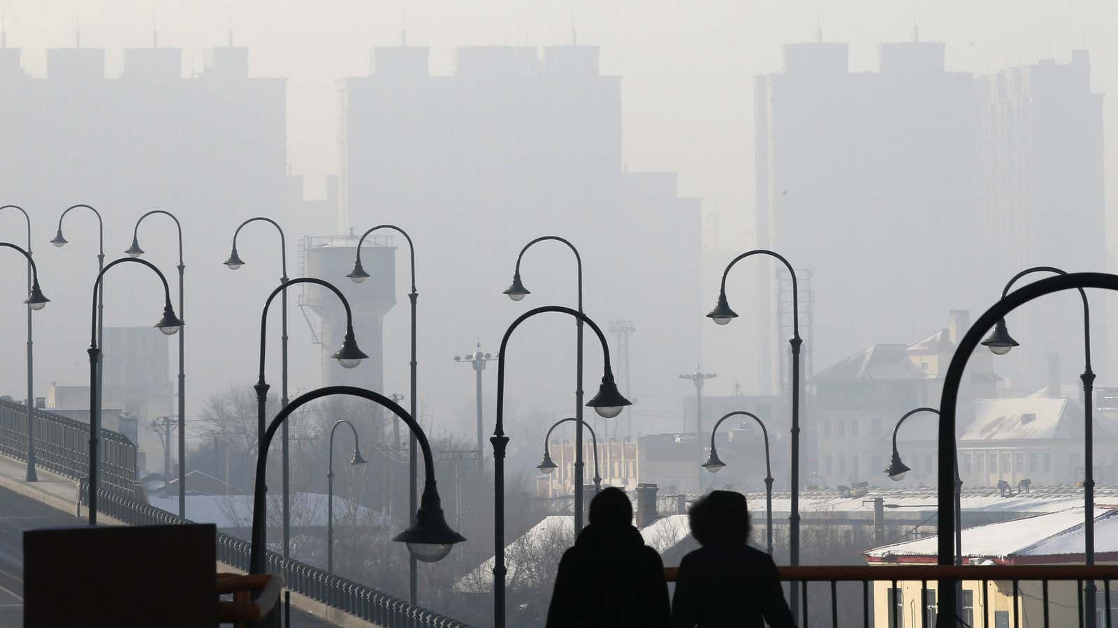 Waiting for a clear day in Harbin.