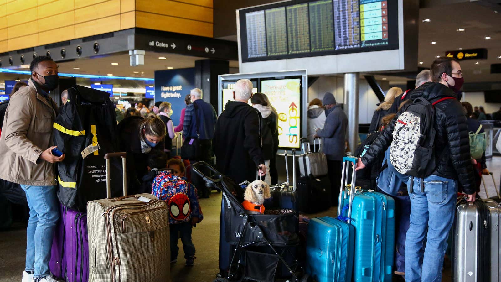 Many holiday travelers are still stranded.