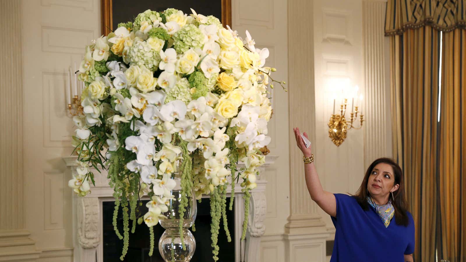 Flower power in the White House.