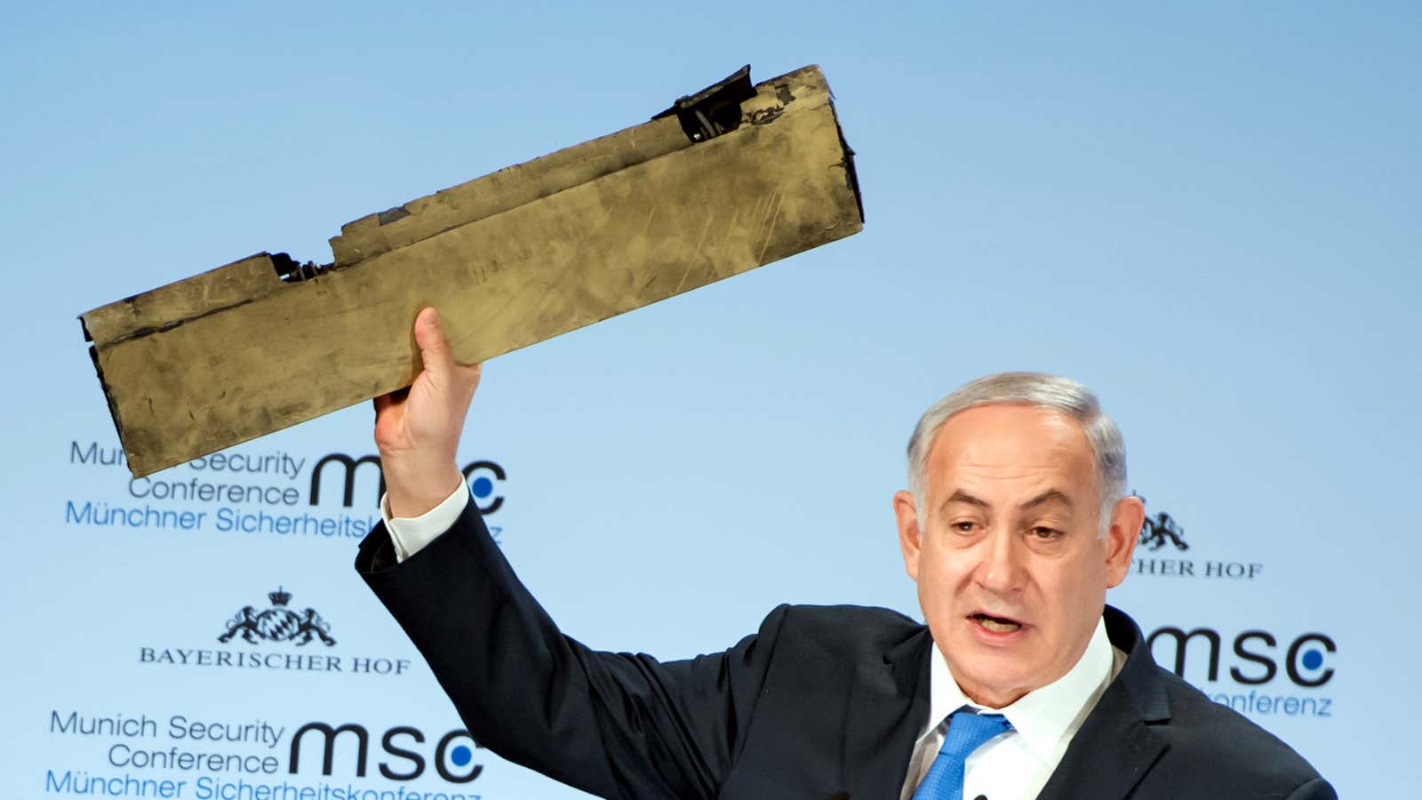 Netanyahu droned on during a recent speech.