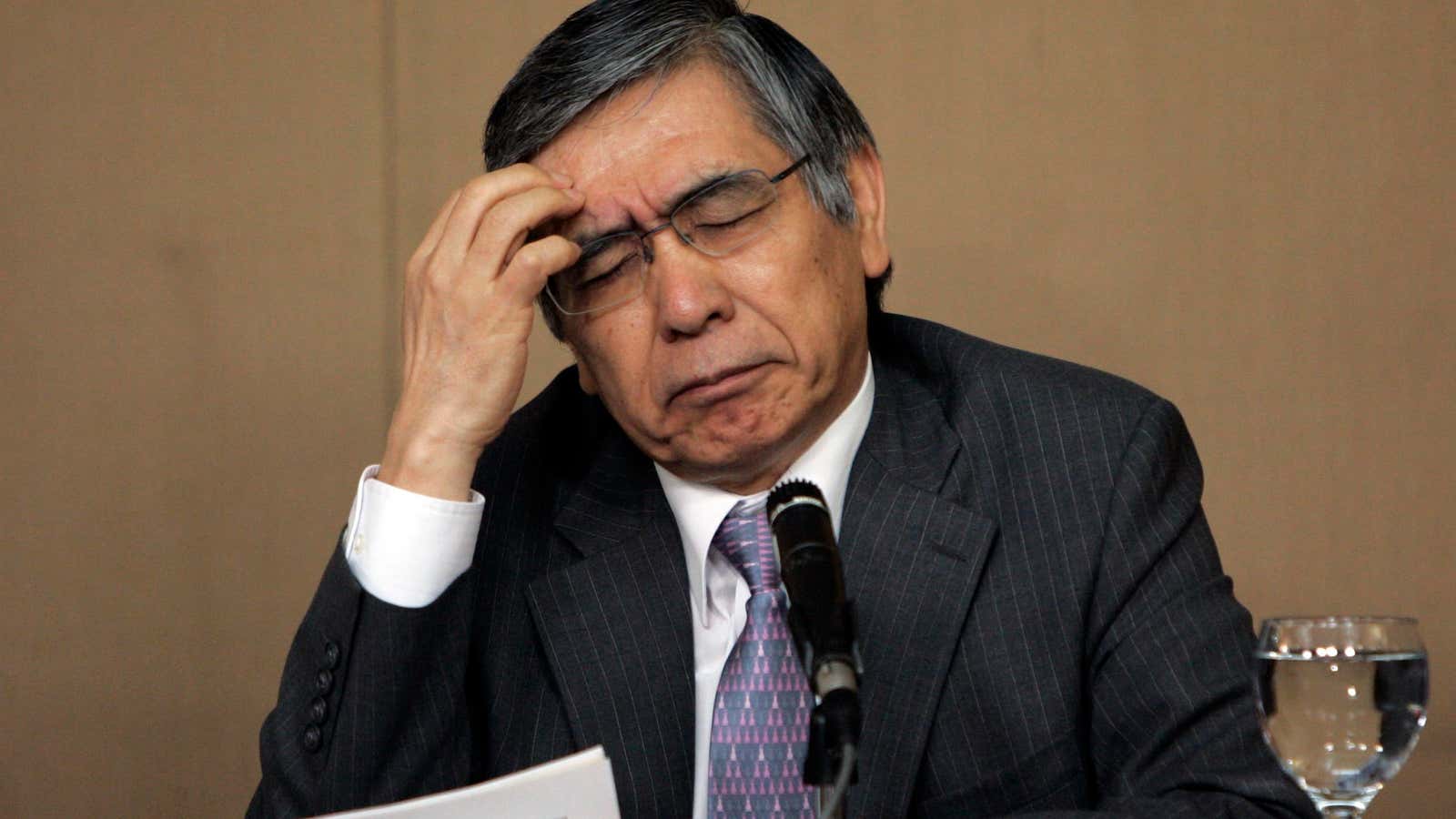 This is how Haruhiko Kuroda, the likely next BoJ chief and big Abenomics fan, may feel today.