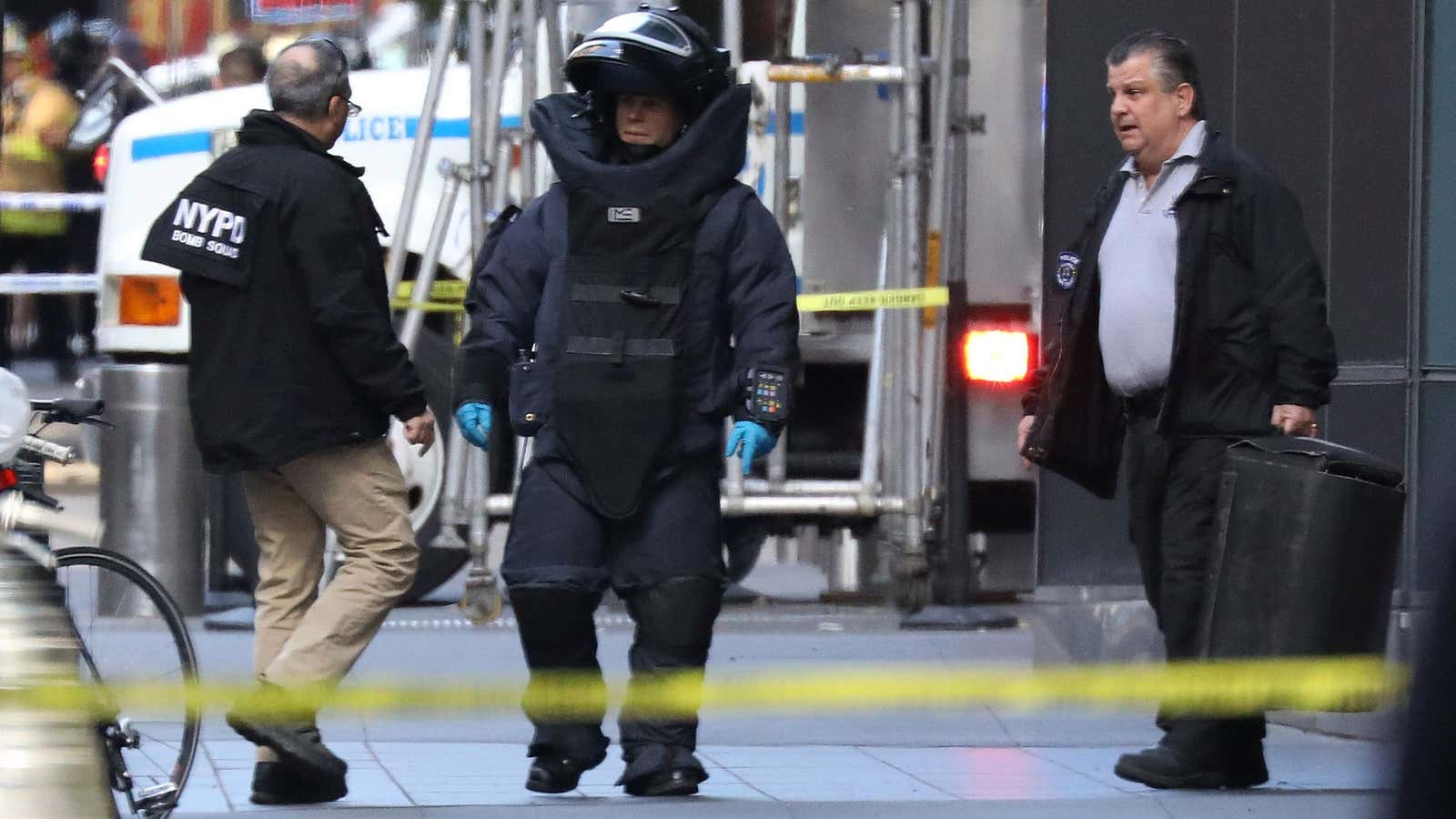 The Time Warner Center, where CNN studios are located, was evacuated this morning after reports of a suspicious package.