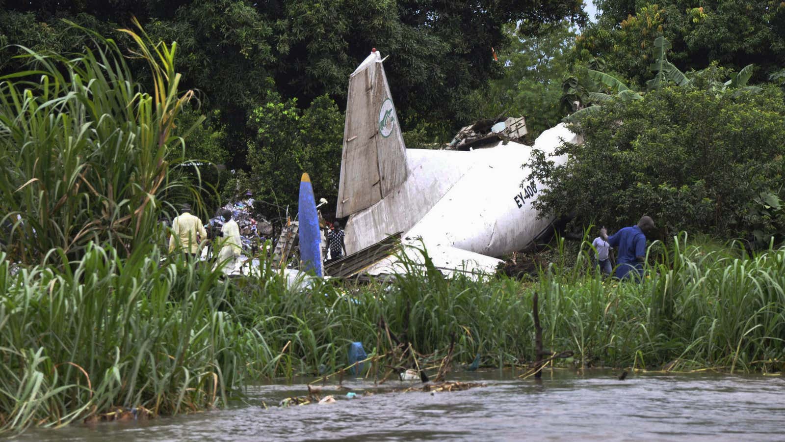 Scene of the crash.