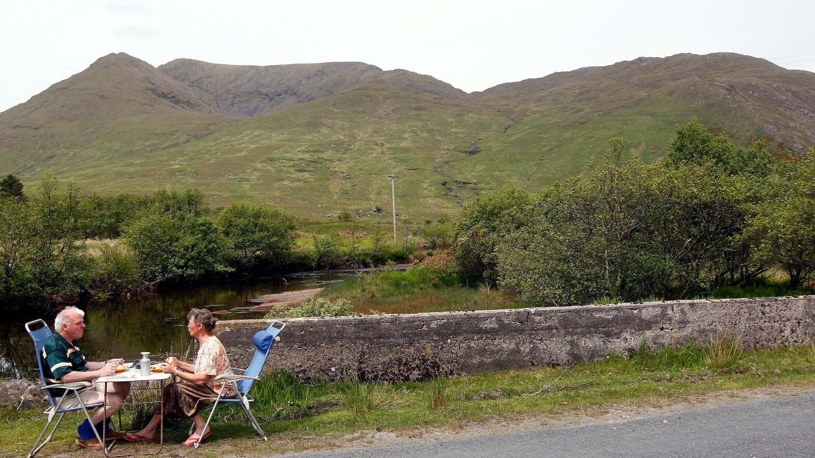 The Cafe, Side of Road, Ireland.