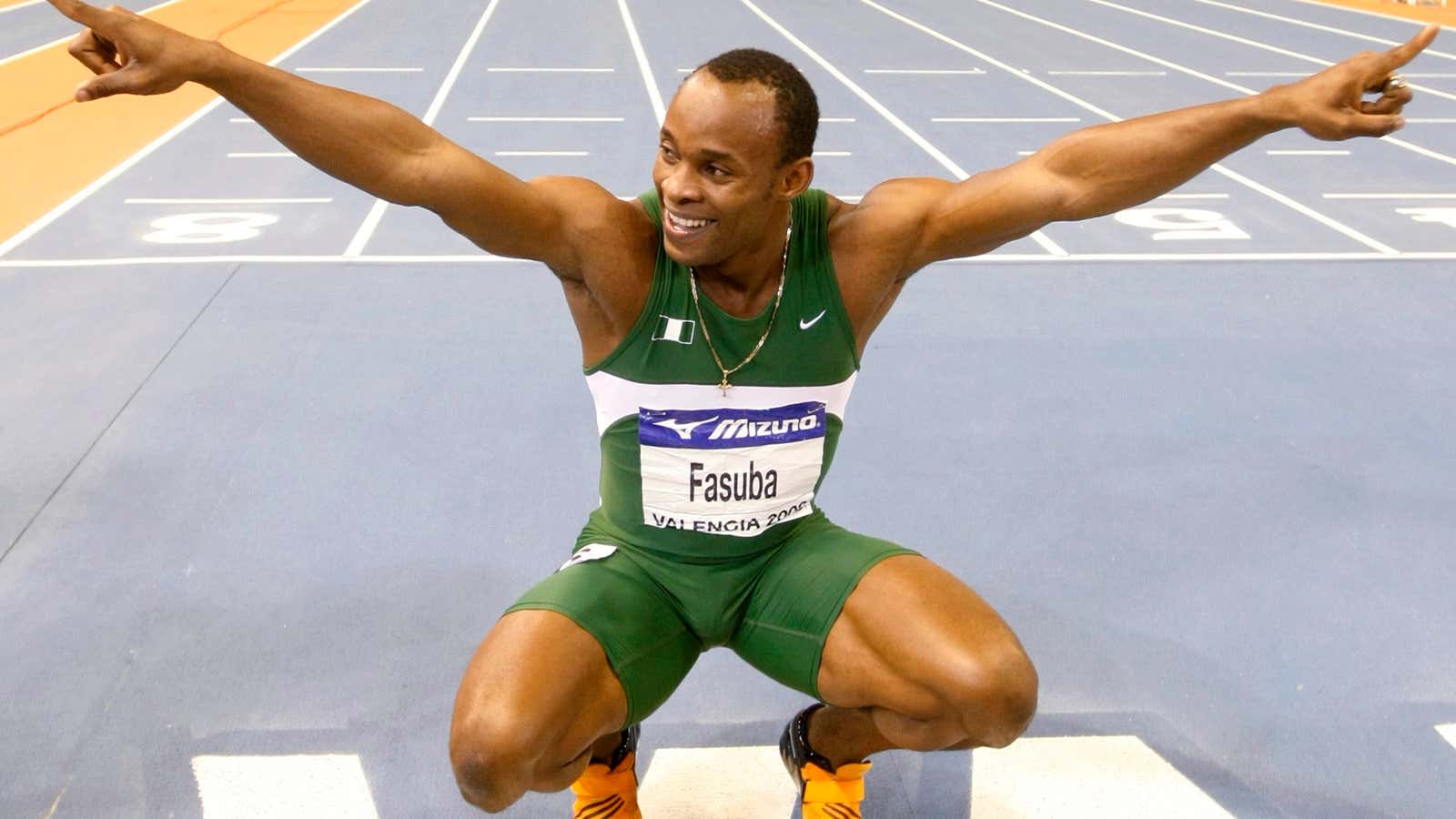 Africa’s 100m champion, Olasoji Fasuba