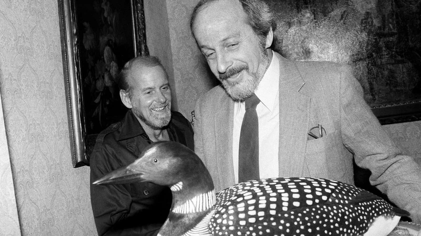 Author E. L. Doctorow with friend and dancer Bob Fosse.