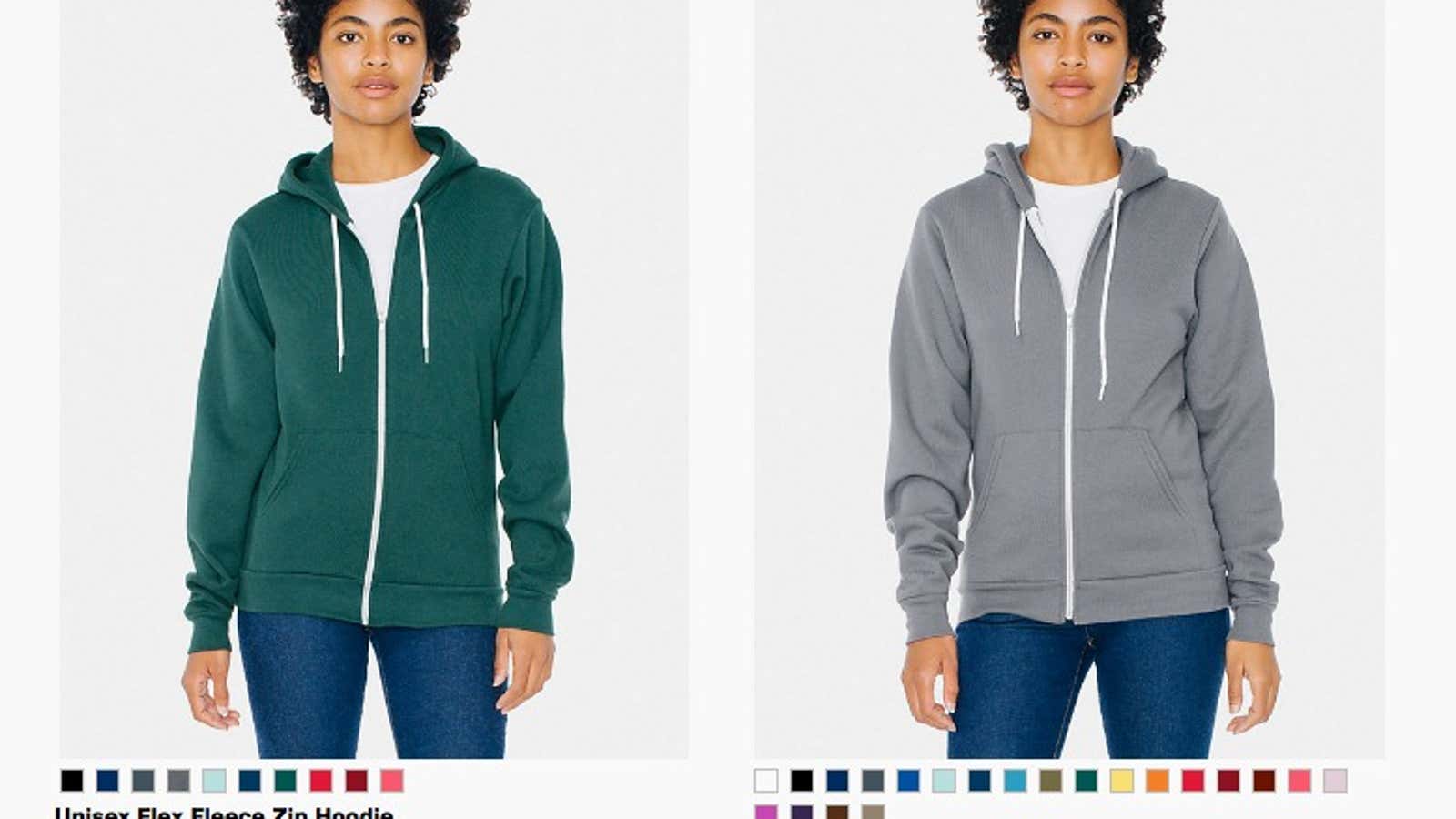 Is the hoodie on the left worth $10 more?