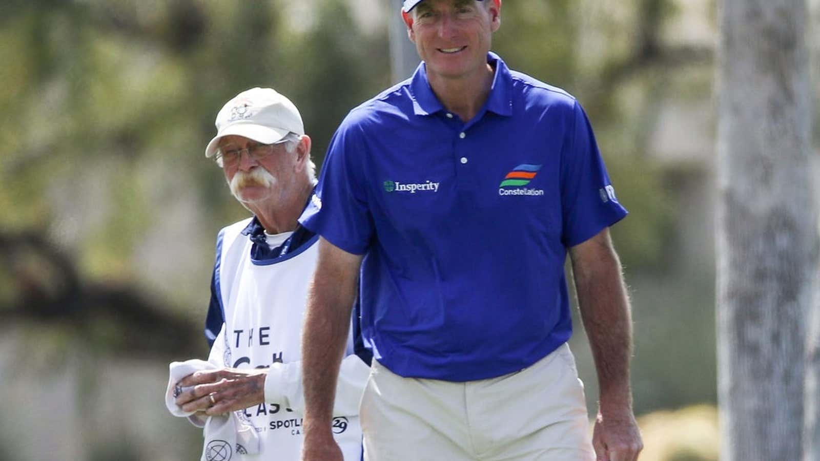 Image for Mike 'Fluff' Cowan leaving Jim Furyk's bag for PGA Tour return