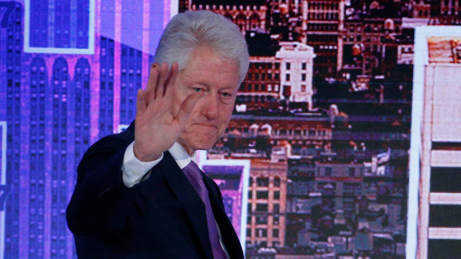 Bill Clinton talked simple math at the Bloomberg Global Business Forum.