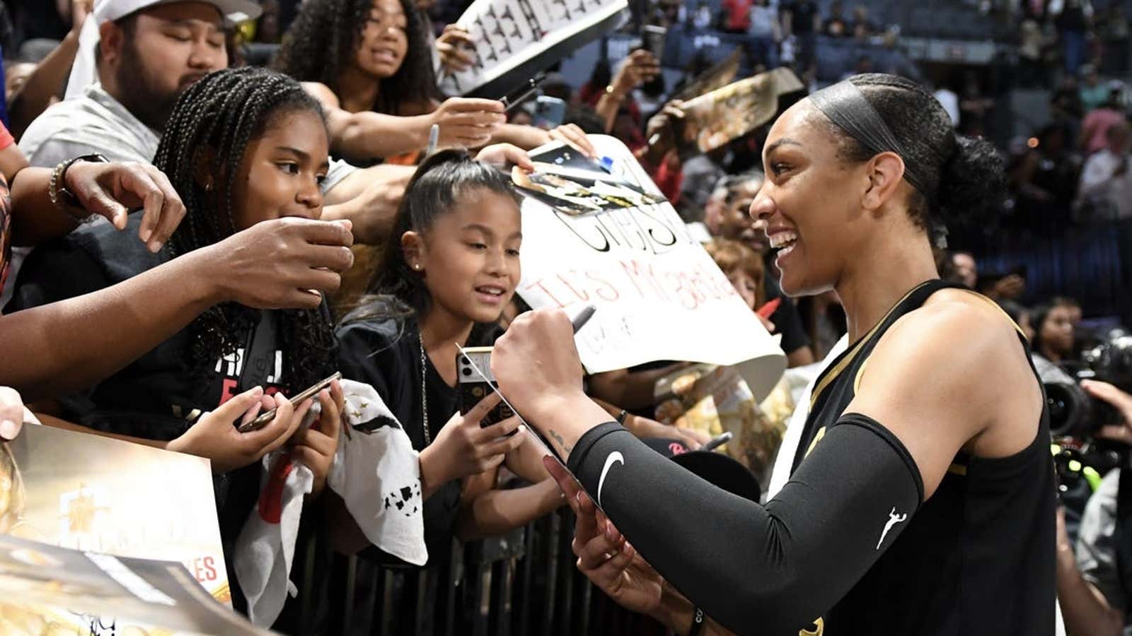 Image for Aces star A’ja Wilson has signature Nike shoe