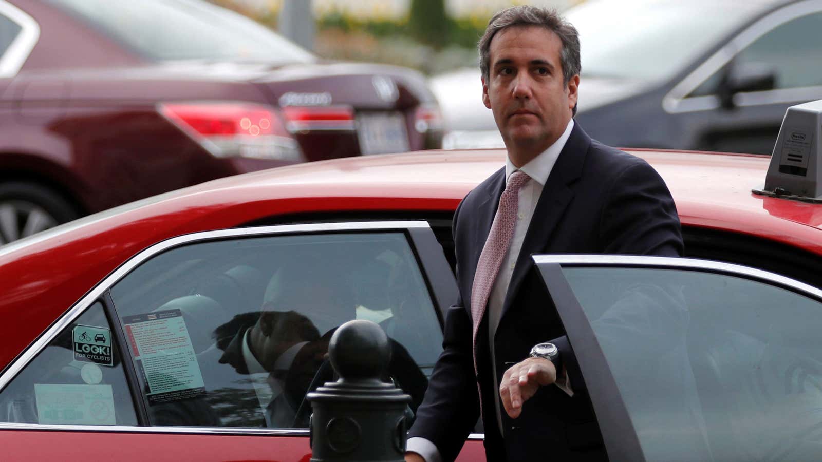 Cohen arrives on Capitol HIll last September.