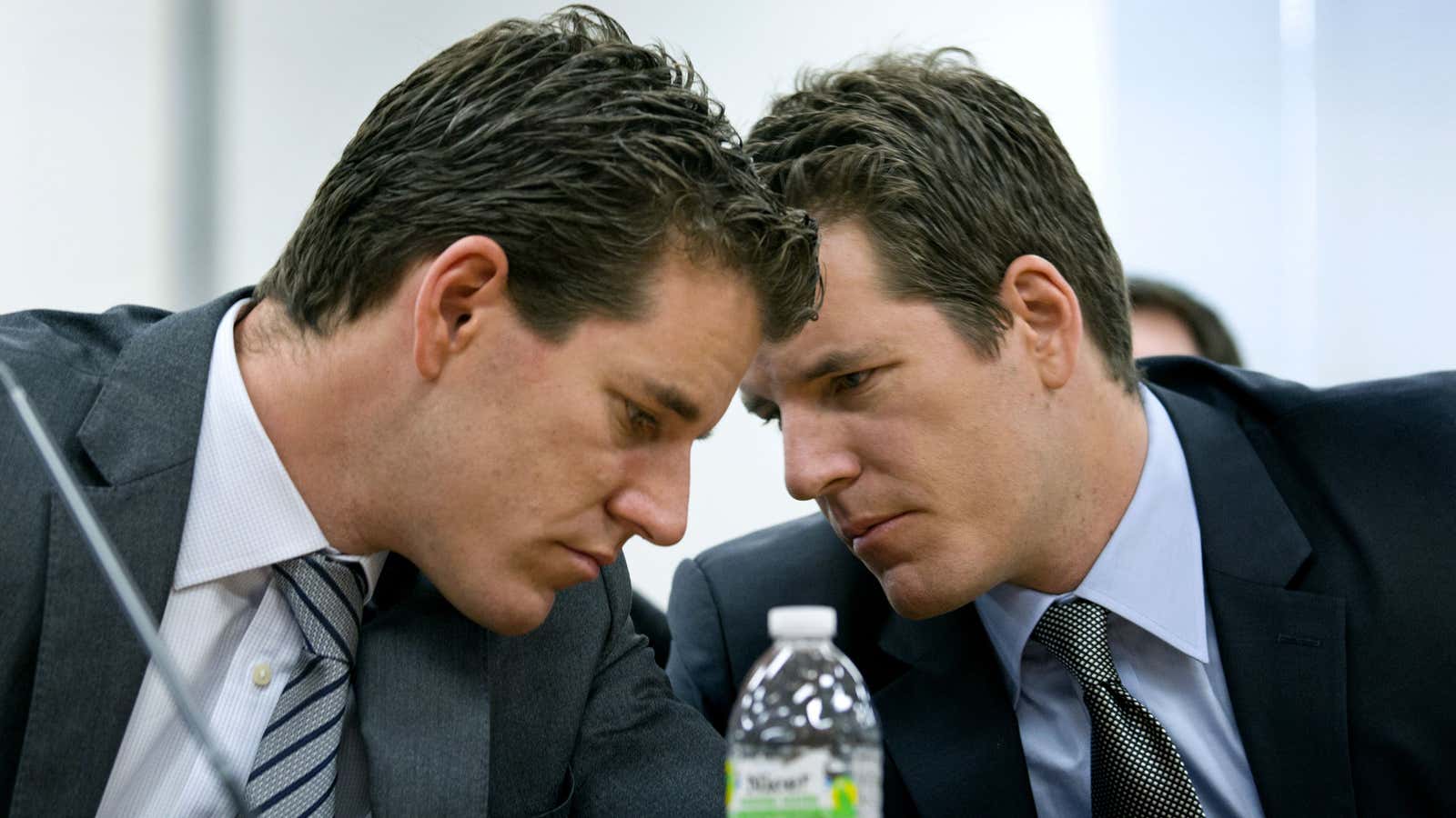 A Winklevoss  huddle.