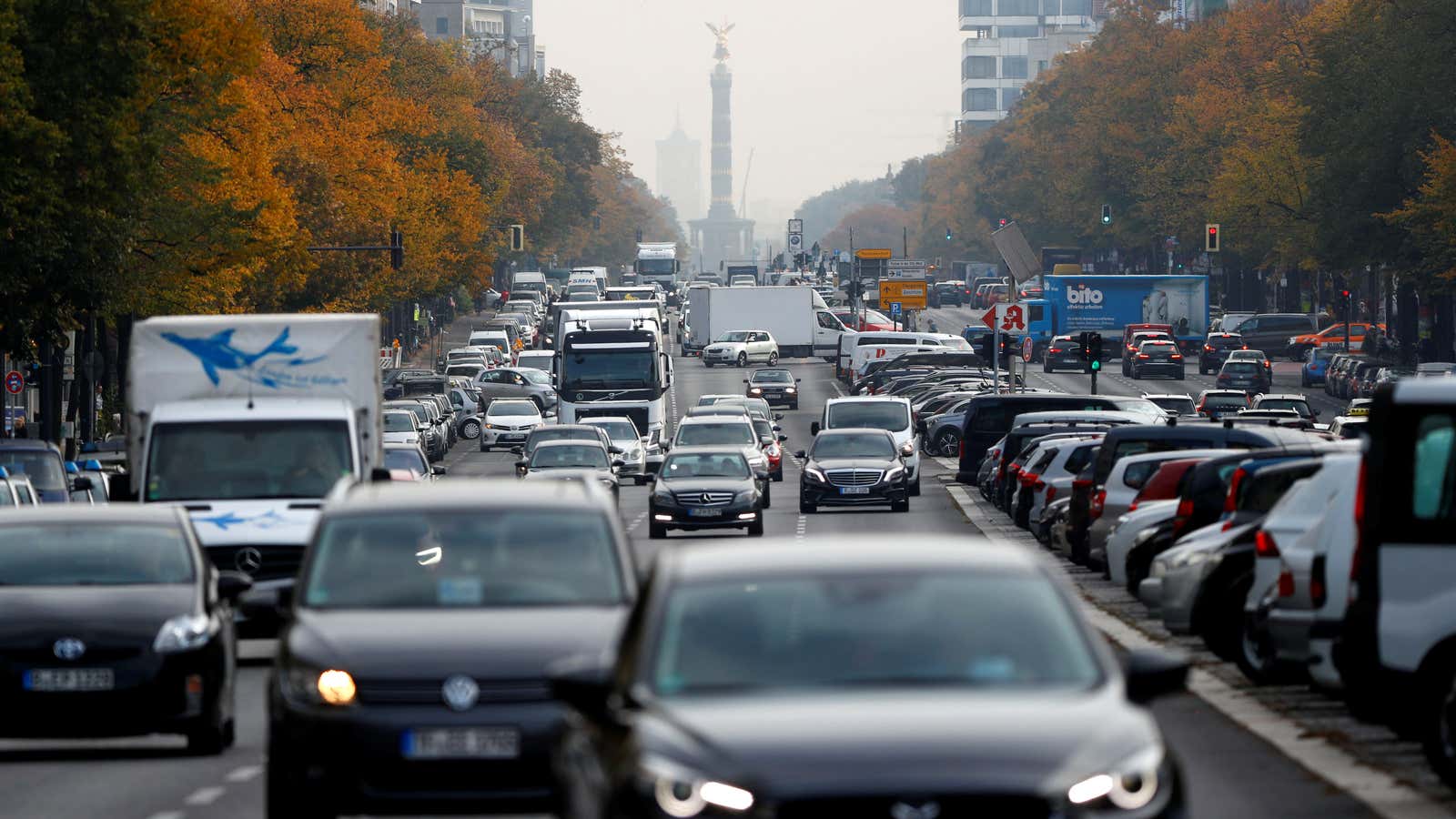 Berlin’s smoggy center.