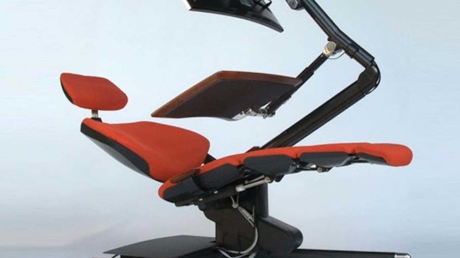 You actually might want that desk that lets you work lying down