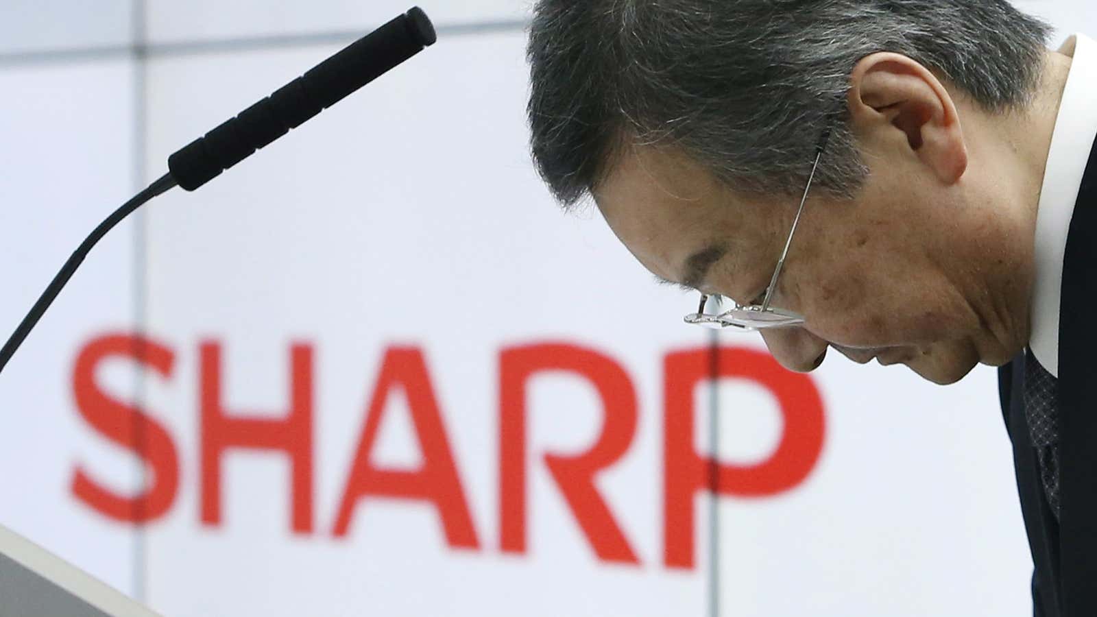 Sharp CEO Kozo Takahashi.