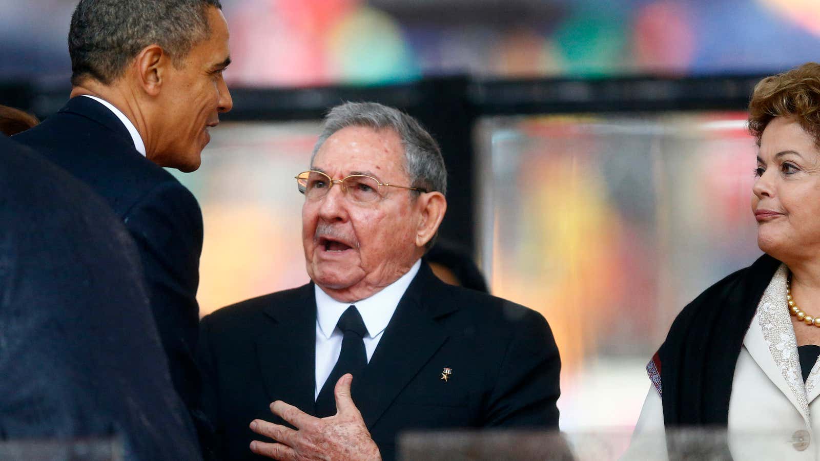 Barack Obama, Raul Castro and Dilma Rousseff