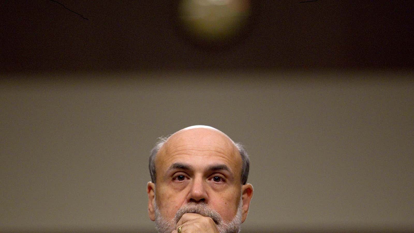 Bernanke, too, was stumped on the financial crisis.