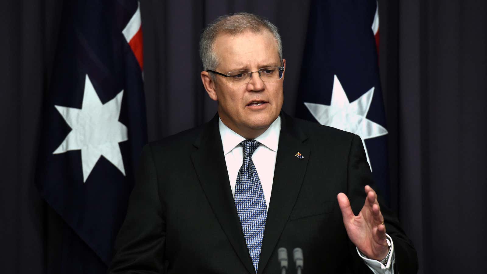 Australian treasurer Scott Morrison talks about national interests.