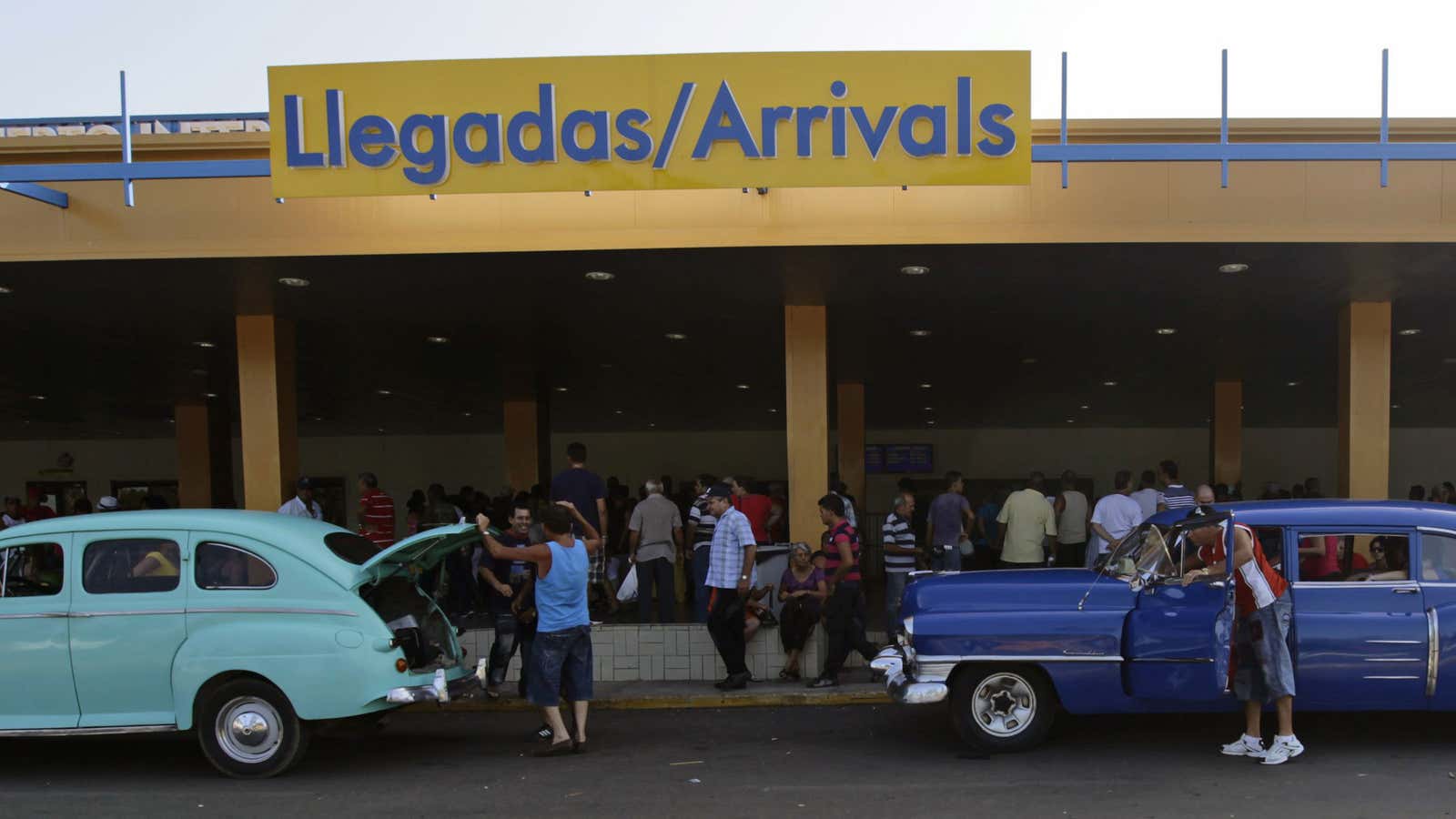 The Miami arrivals terminal in at Havana’s Jose Marti airport.