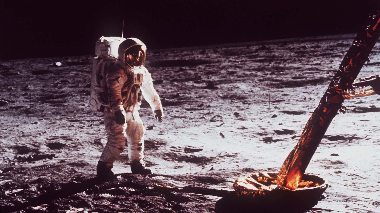 Buzz Aldrin, the original moon rover.