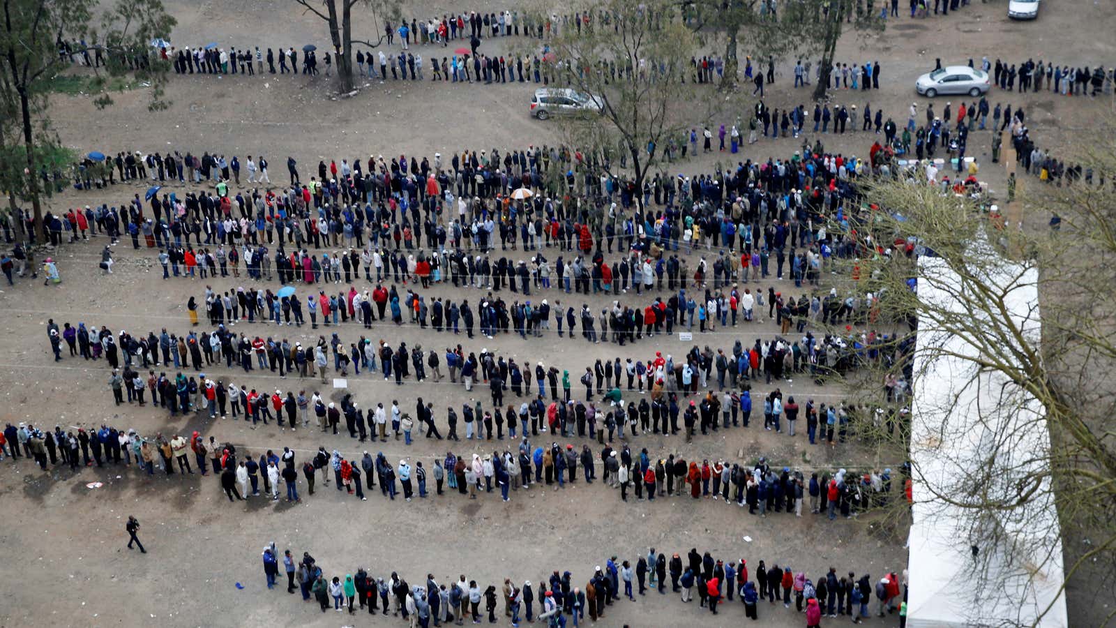 An orderly election day.