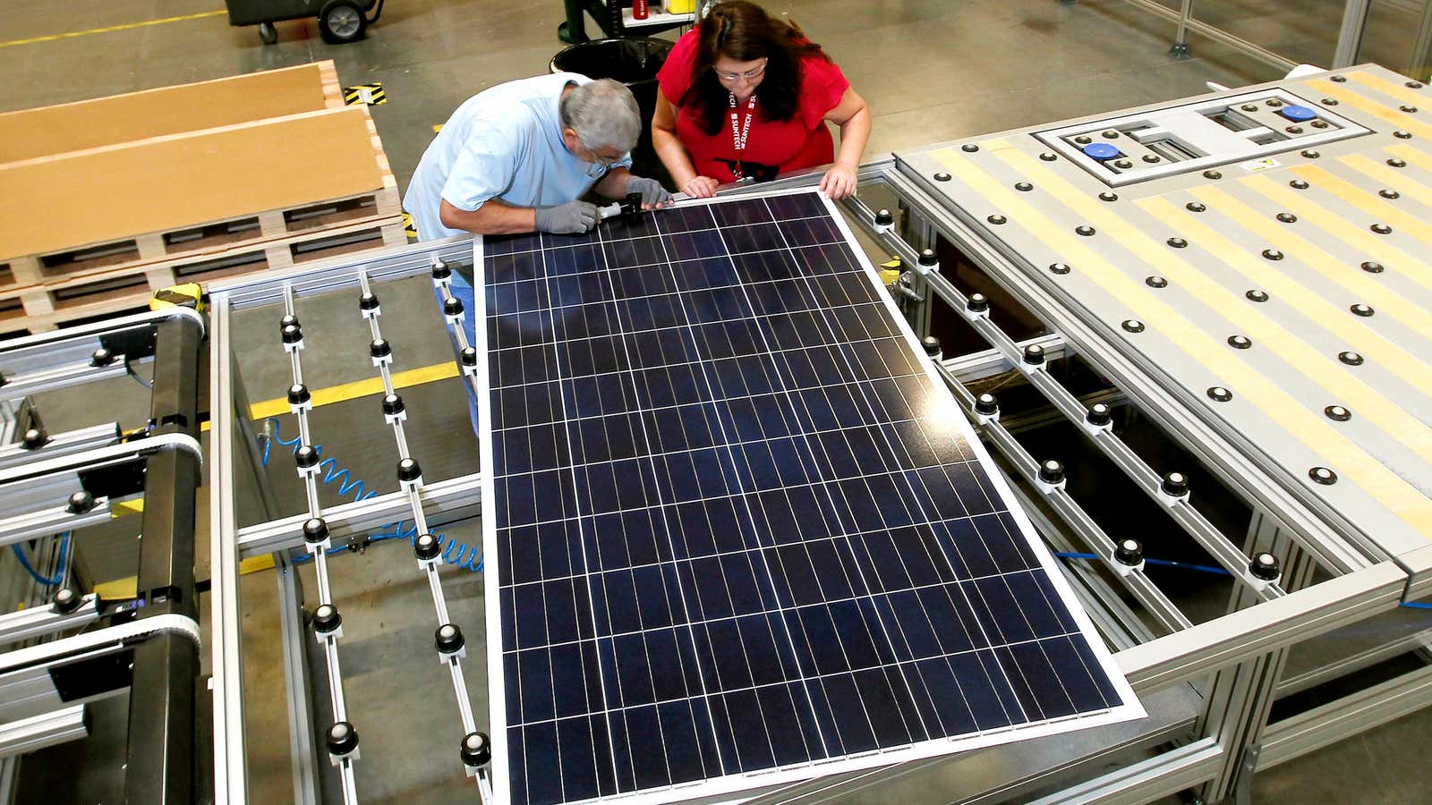 Chinese solar panels—built in Arizona.