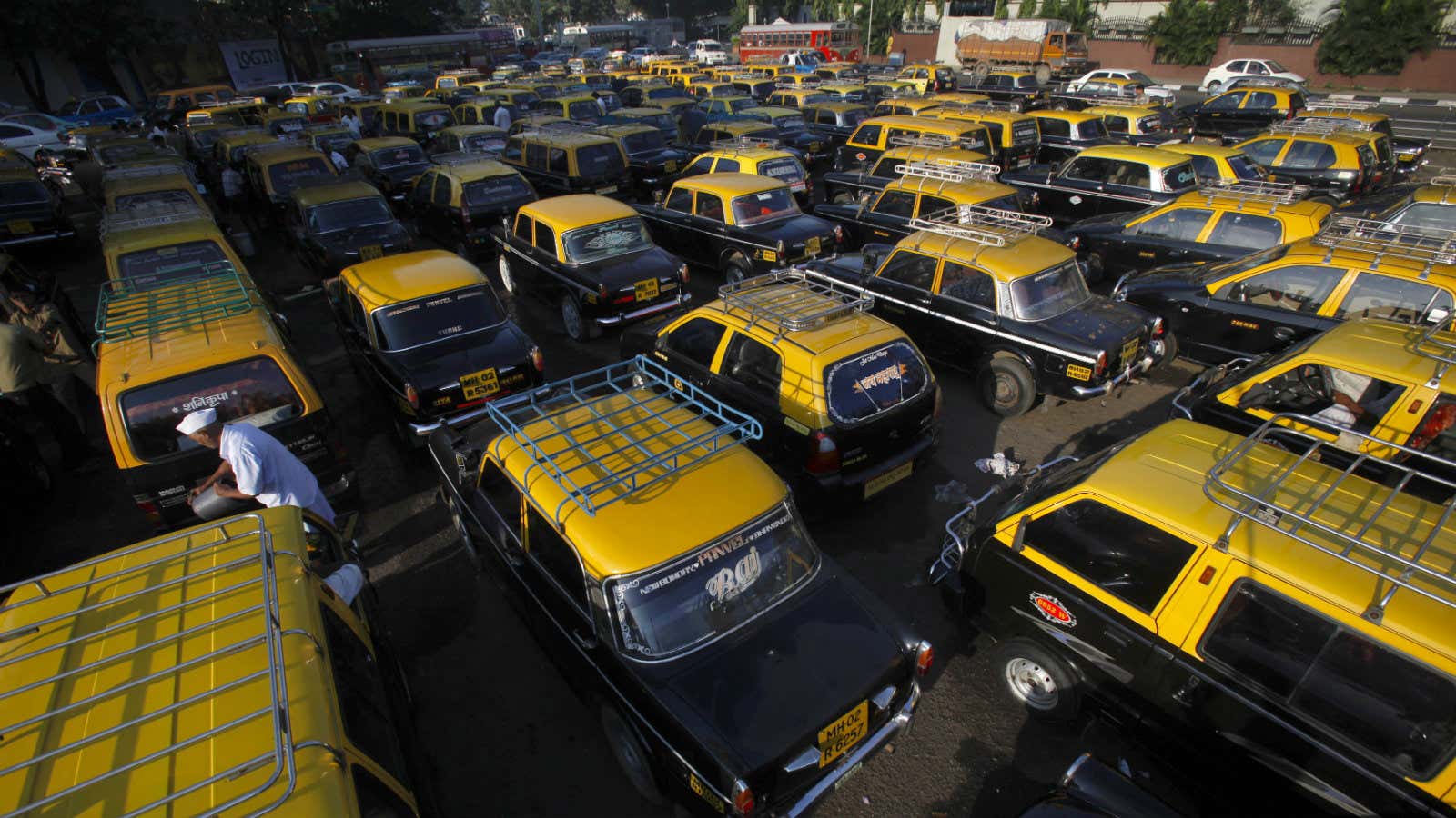 Taxis, taxis everywhere.