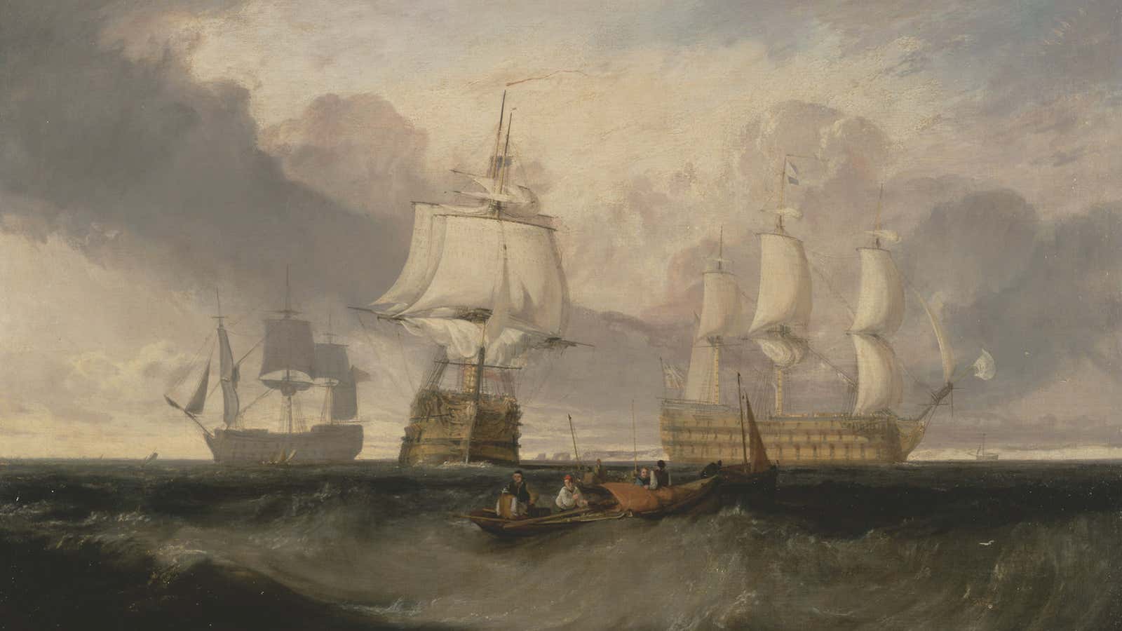 The Victory returning from Trafalgar, by J.M.W. Turner.