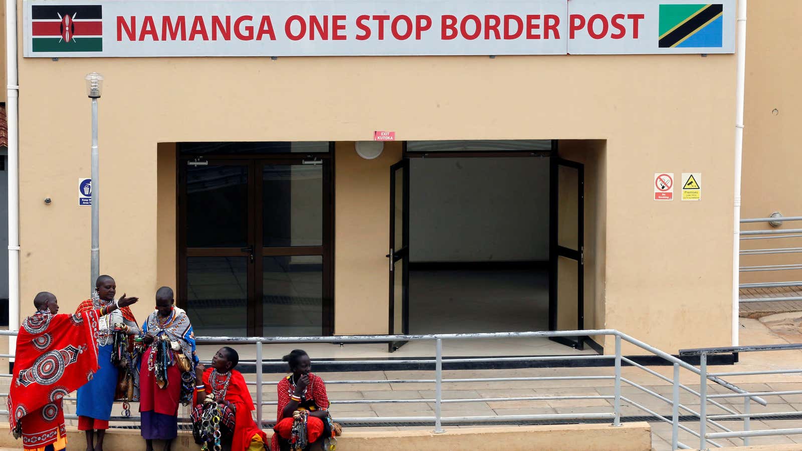 Maasai women sell traditional ornaments at the border crossing point between Kenya and Tanzania in 2019. The AfCFTA could shape globalization for years to come, particularly if its architects are able to learn from history.