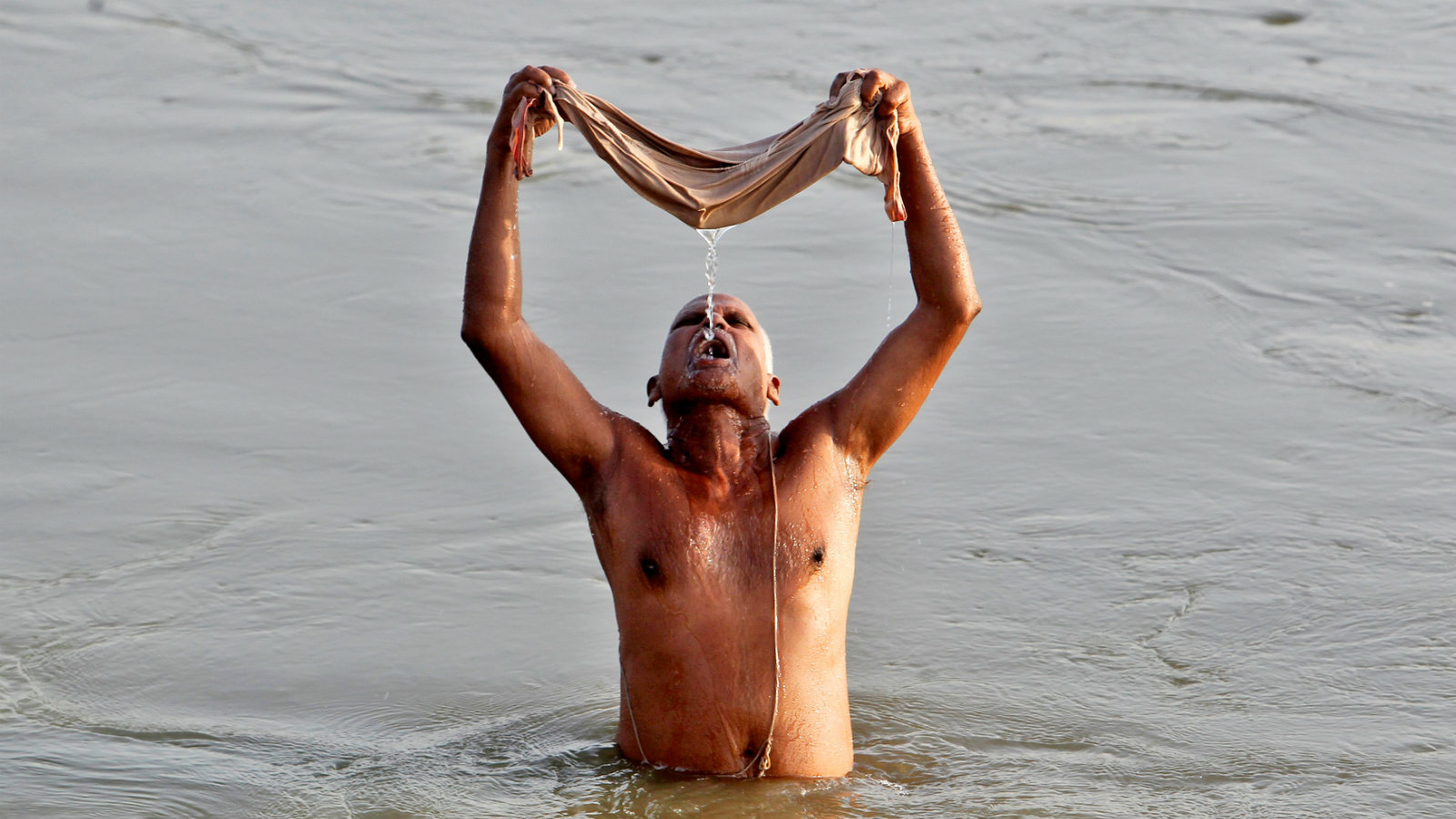 Ganga river nude bath