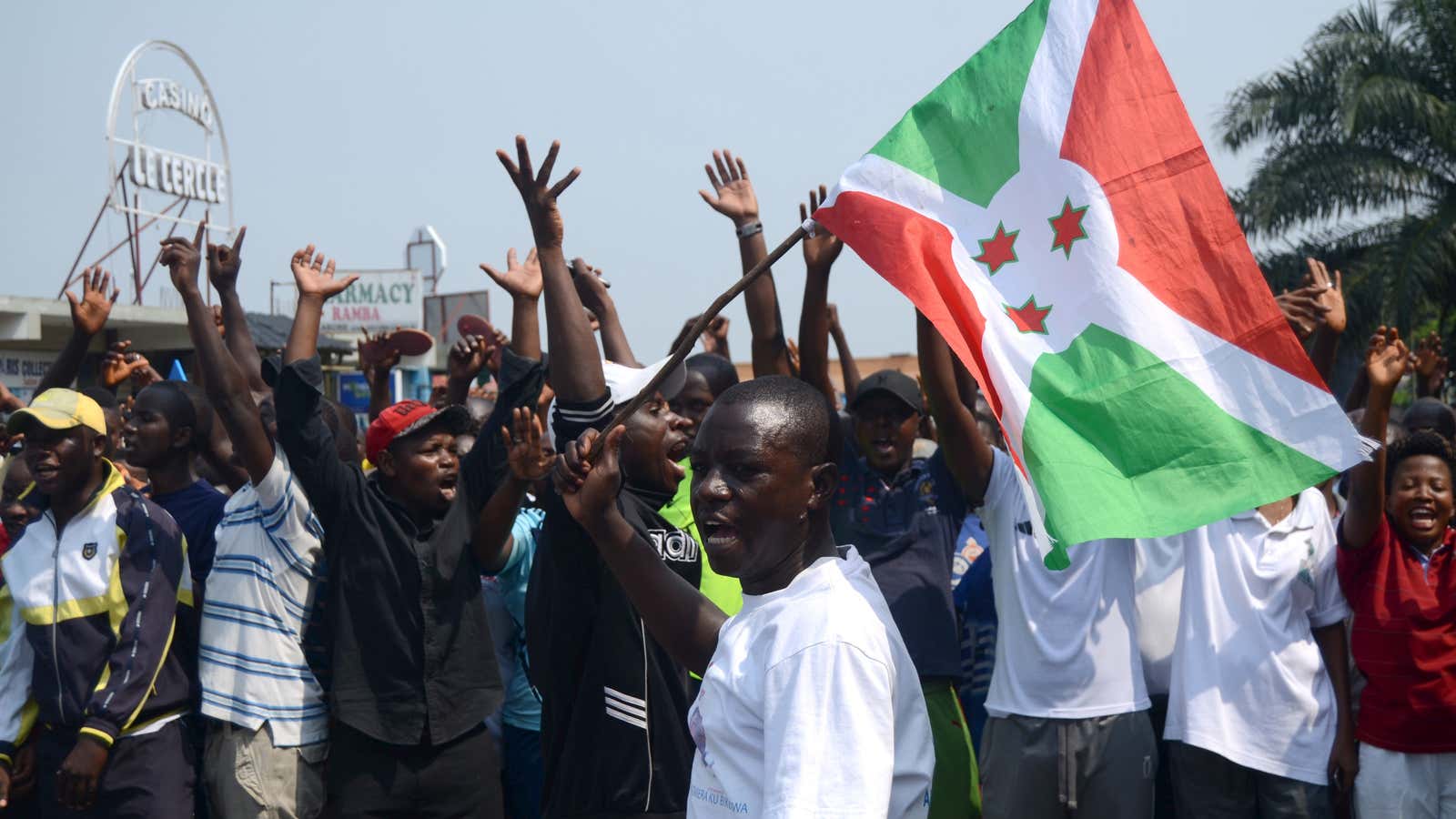 Protesters in Burundi’s capital Bujumbura