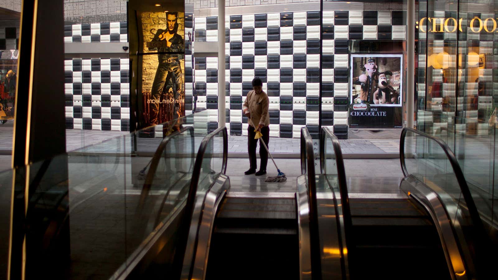 This empty shopping mall in Beijing is courtesy of someone’s bad loan.