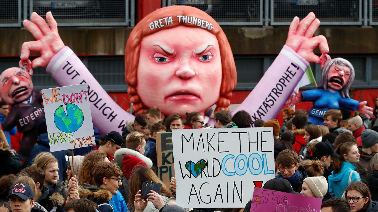 Protesting for a cooler planet.