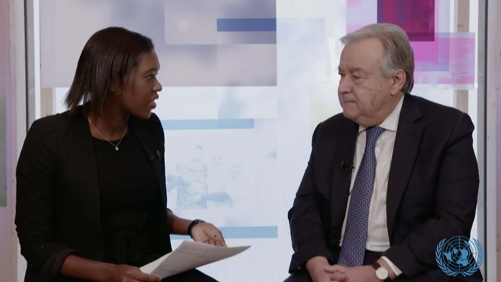 Watch: Quartz interviews UN secretary-general António Guterres live in Davos