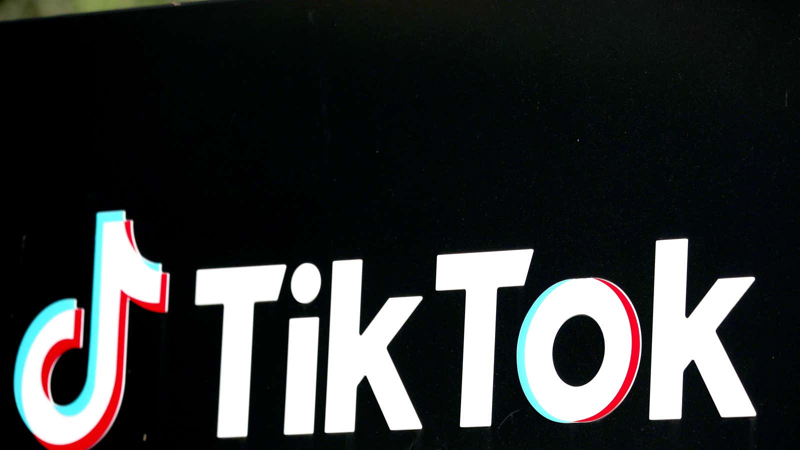 The TikTok logo is displayed outside a TikTok office on December 20, 2022 in Culver City, California.