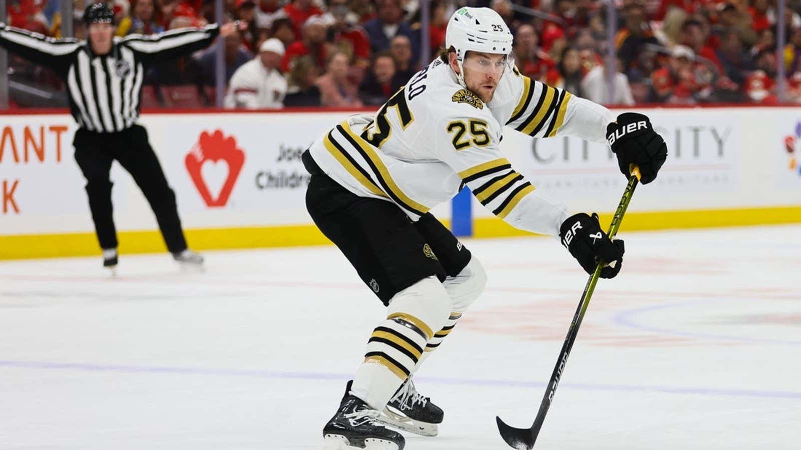Image for Bruins strive to return to Boston with 2-0 lead over Panthers