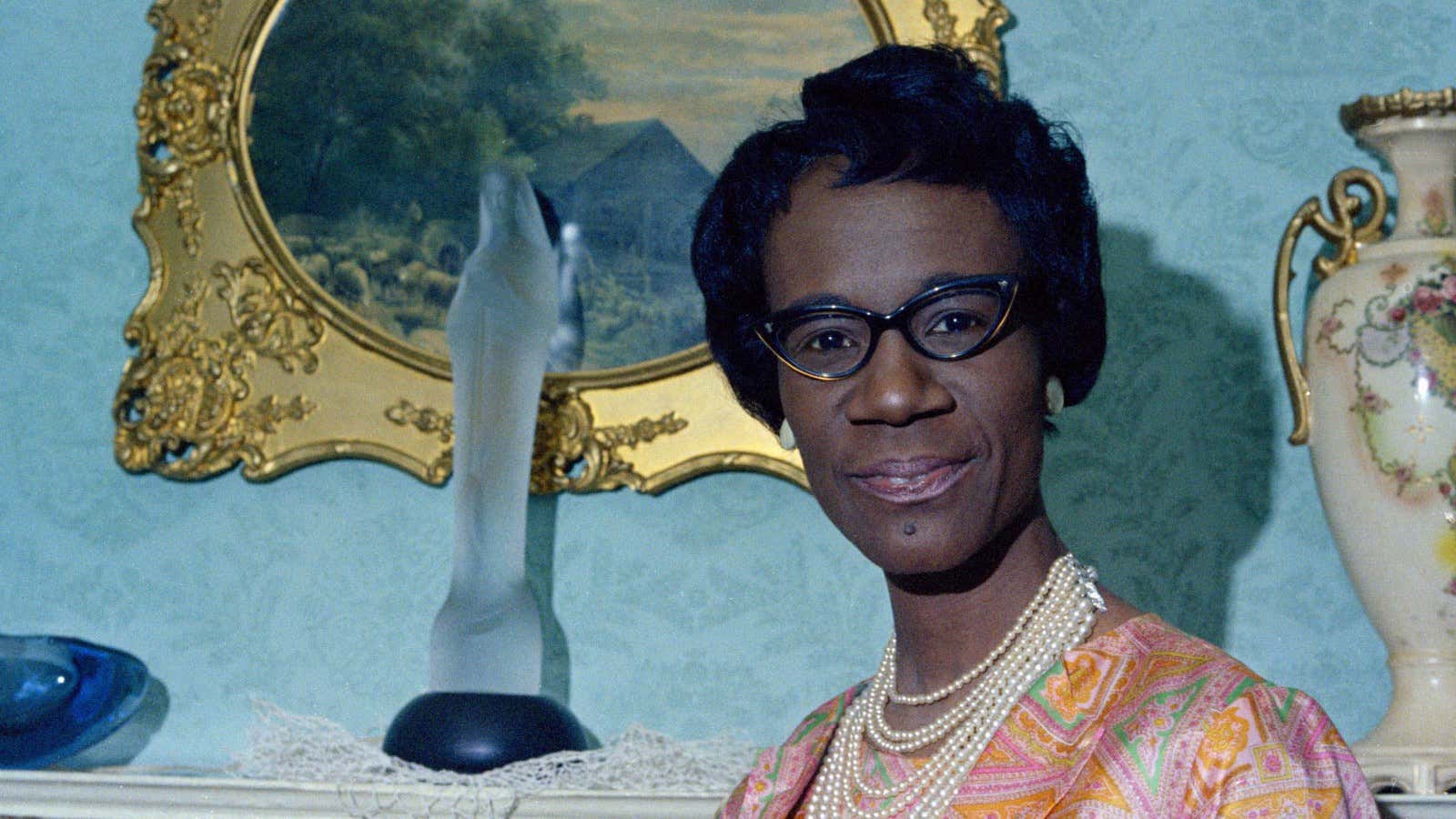 Congresswoman Shirley Chisholm in 1968.