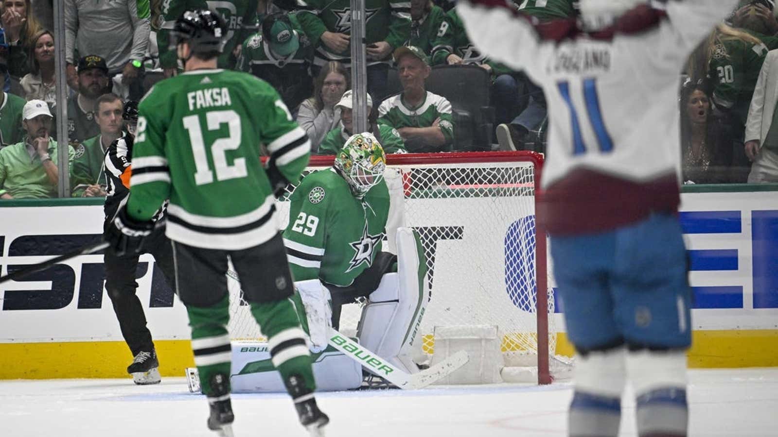 Image for Needing to dig out of another hole, Stars face Avs