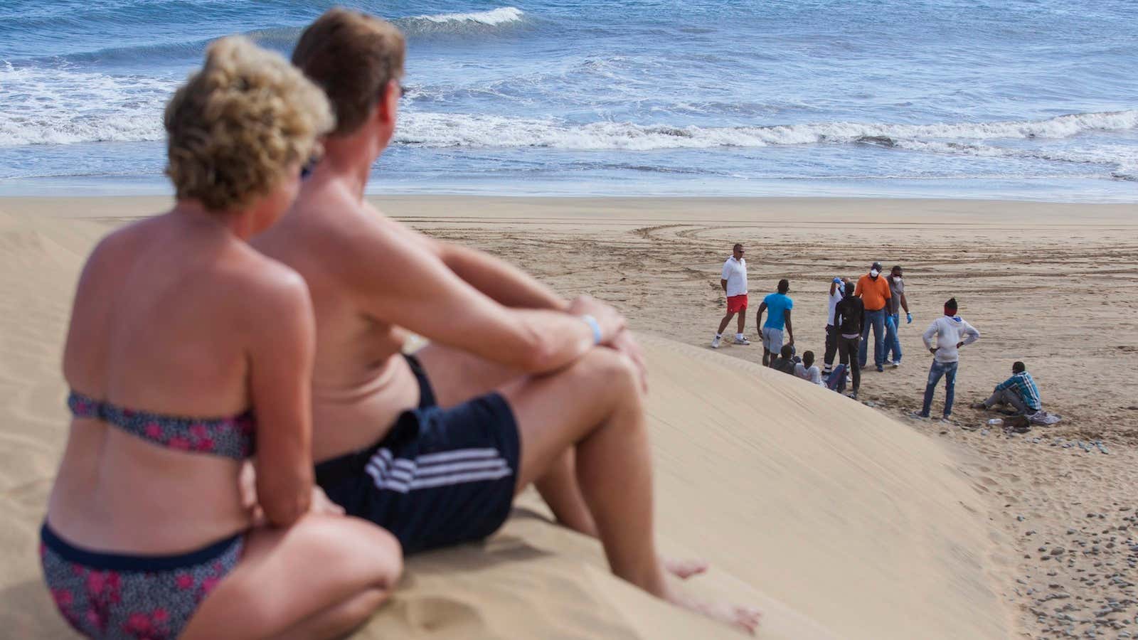 Maspalomas beach, Canary Islands.