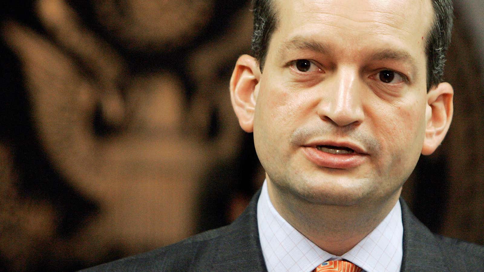 Next up: Alex Acosta.