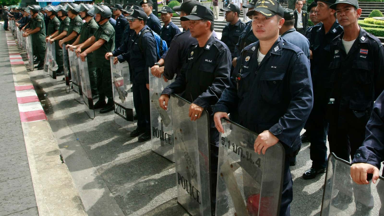 These guys are old hands at dealing with anti-government protests.