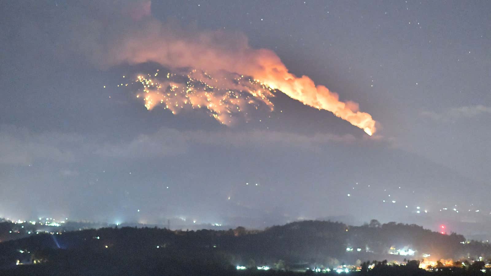 The volcano has shown an uptick in activity over the past year.