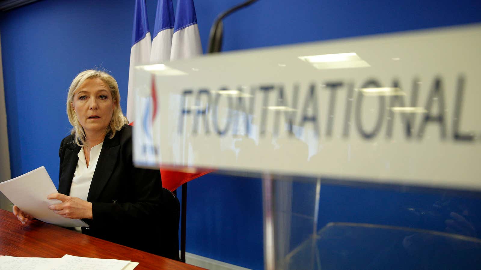 French far-right Front National leader Marine Le Pen.