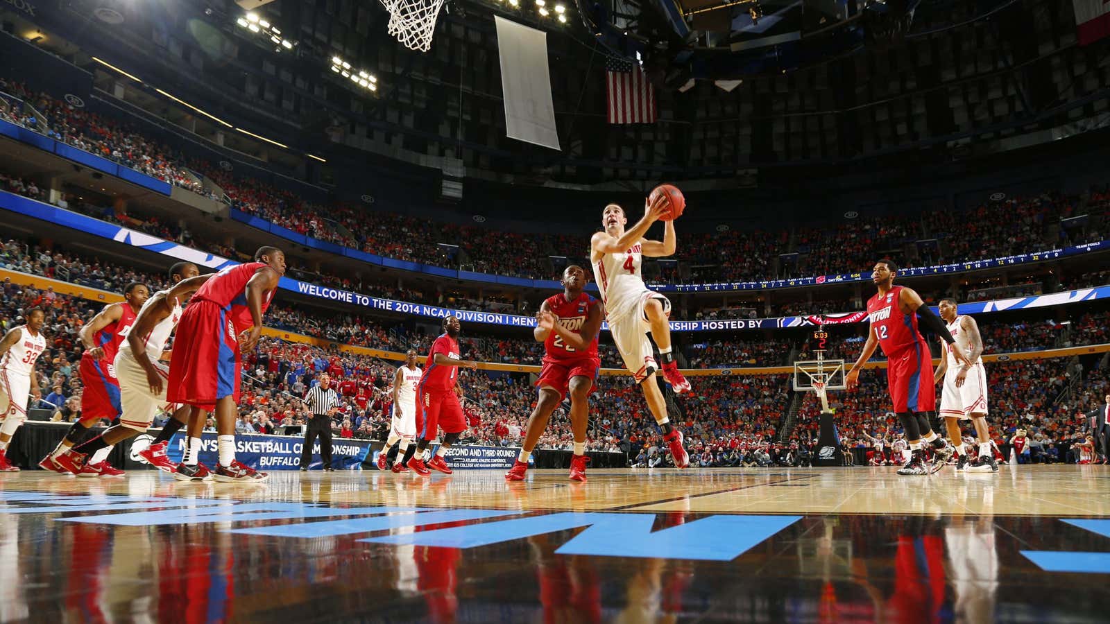 Watching courtside is still better than online.