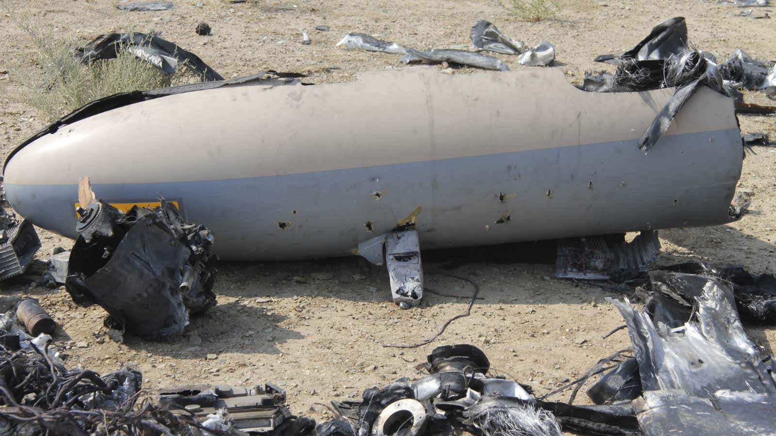 The Iranian Revolutionary Guard claims this is the Israeli drone they shot down Sunday.