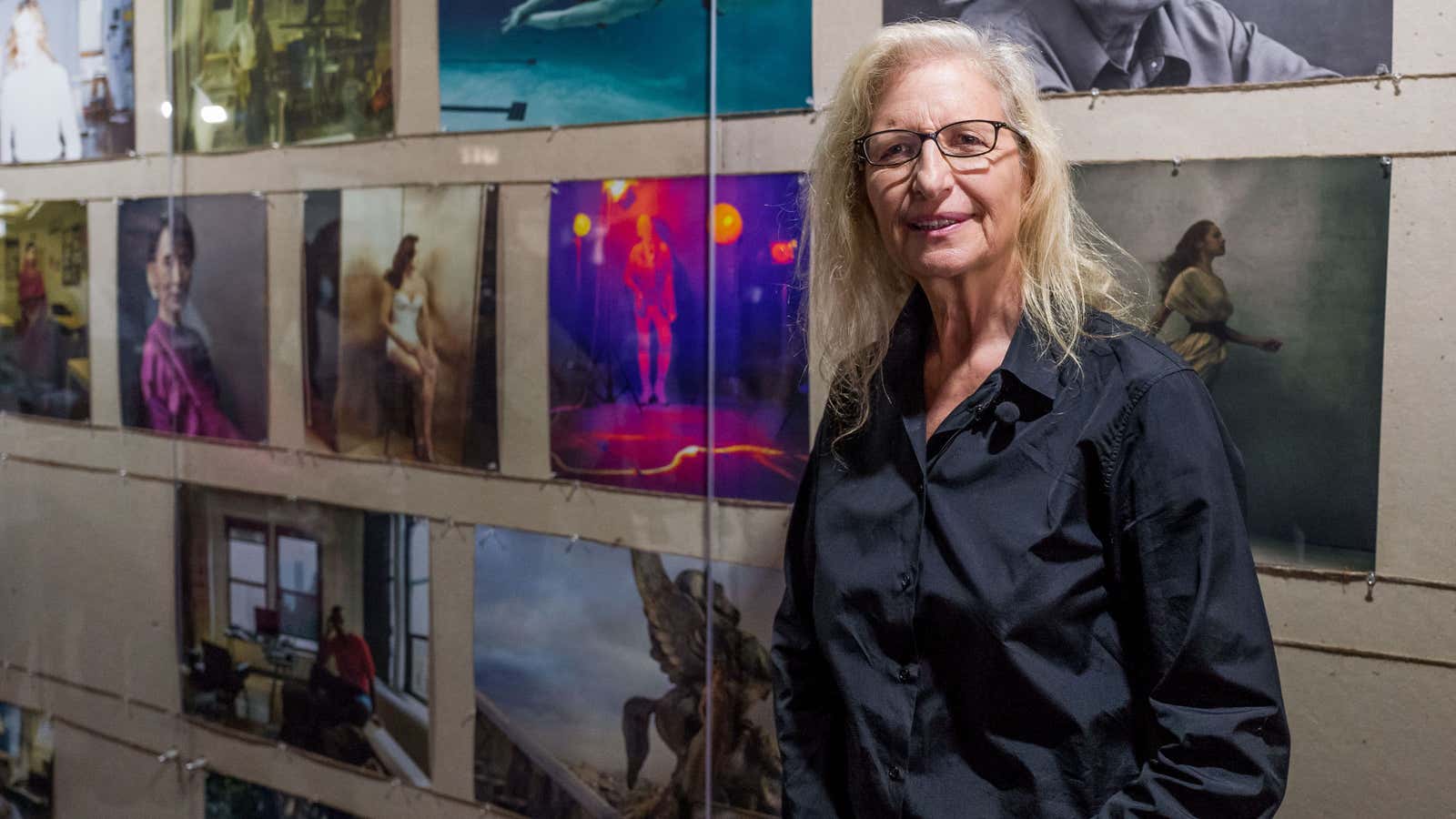 Annie Leibovitz at the ‘Women: New Portraits’ exhibit in Hong Kong.